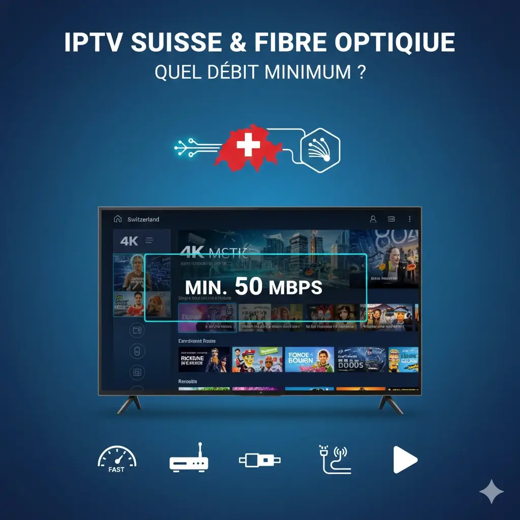 iptv suisse, abonnement iptv, iptv légal, iptv suisse pas cher, chaînes tv, streaming, 4K, fibre optique, appareils compatibles, m3u, test iptv, vod, android tv, firestick, smart tv