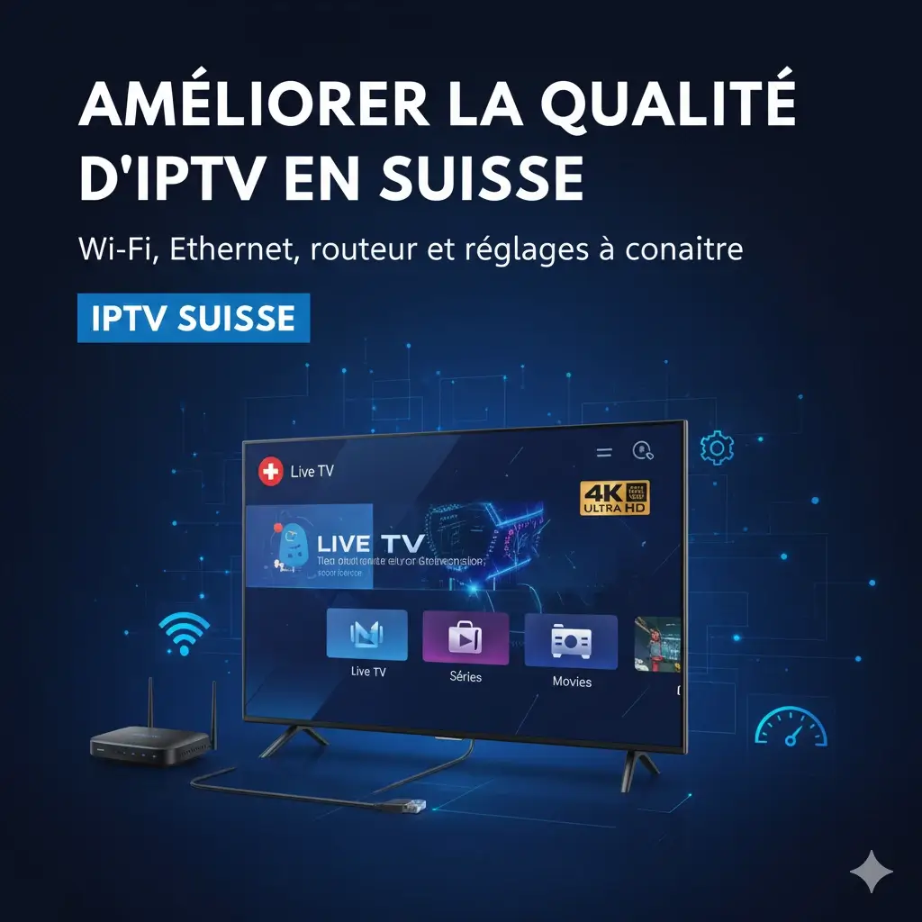 iptv suisse, abonnement iptv, iptv légal, iptv suisse pas cher, chaînes tv, streaming, 4K, fibre optique, appareils compatibles, m3u, test iptv, vod, android tv, firestick, smart tv
