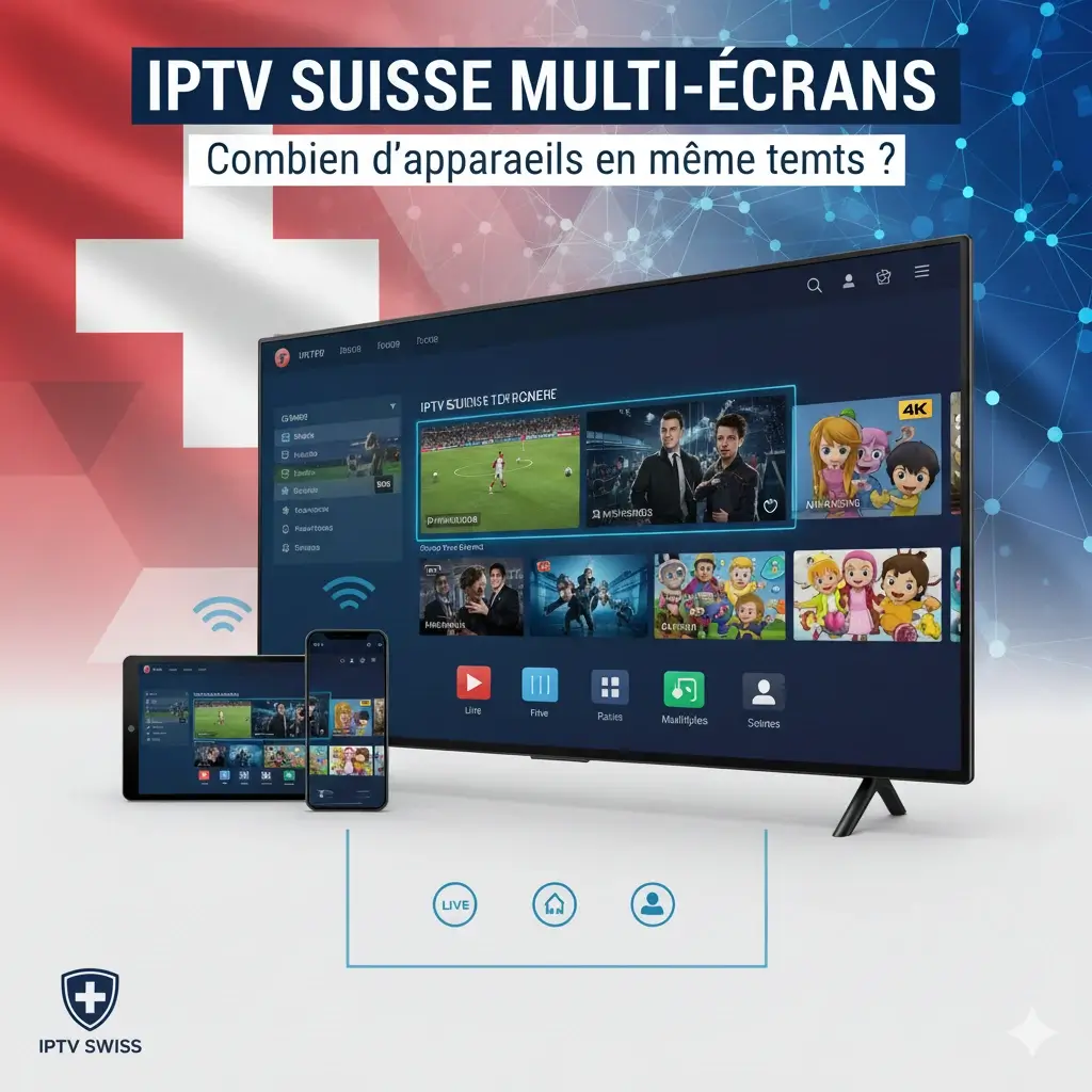 iptv suisse, abonnement iptv, iptv légal, iptv suisse pas cher, chaînes tv, streaming, 4K, fibre optique, appareils compatibles, m3u, test iptv, vod, android tv, firestick, smart tv