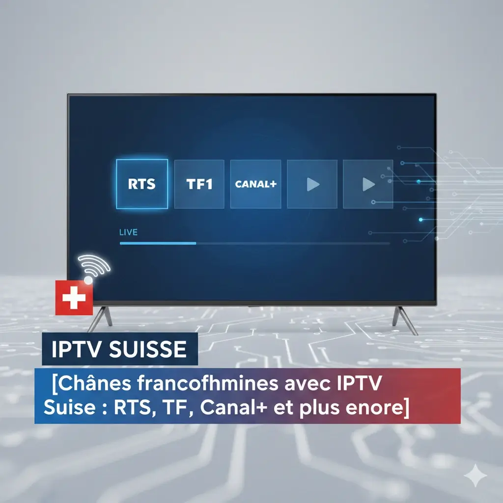 iptv suisse, abonnement iptv, iptv légal, iptv suisse pas cher, chaînes tv, streaming, 4K, fibre optique, appareils compatibles, m3u, test iptv, vod, android tv, firestick, smart tv